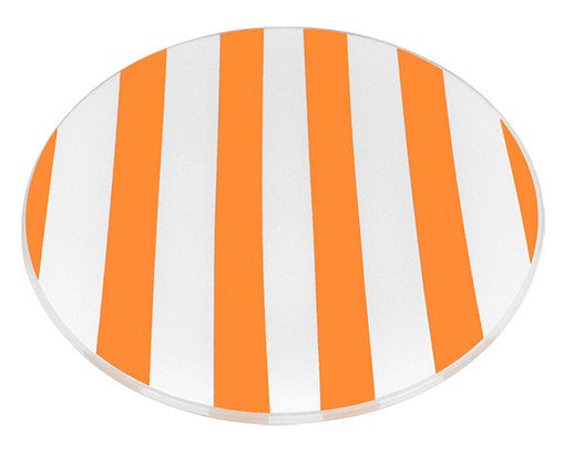 Prato Raso RED Laranja Listrado - 20 cm, orange | WestwingNow