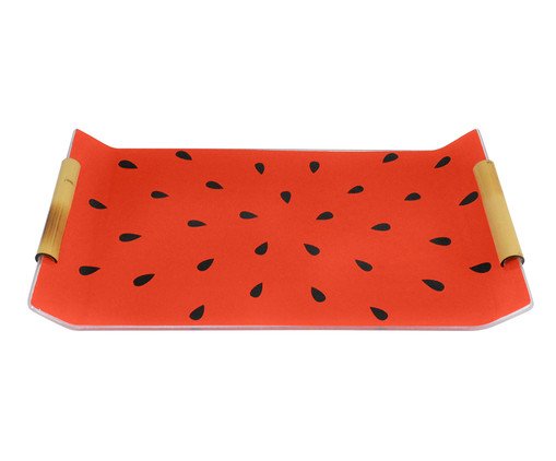 Bandeja Decorativa com Alça Melancia, red | WestwingNow