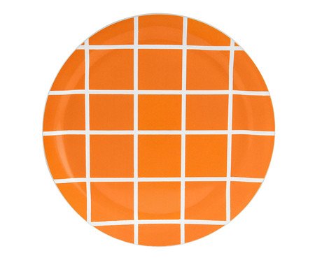 Prato Raso Square Laranja - 29 cm | Westwing