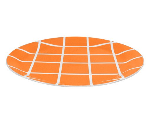 Prato Raso Square Laranja - 29 cm, orange | WestwingNow