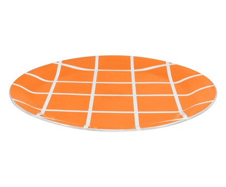 Prato Raso Square Laranja - 29 cm | Westwing