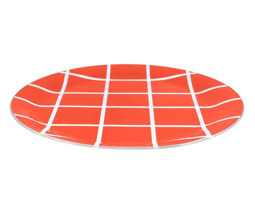 Prato Raso Square Vermelho - 29 cm, red | WestwingNow