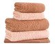 Jogo de Toalhas Garden Rosa Claro e Cobre - 5 Pçs, multicolor | WestwingNow