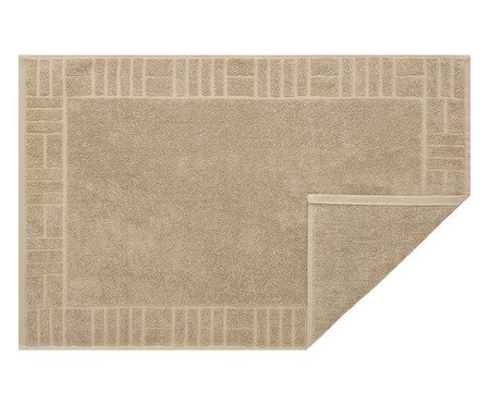 Toalha de Piso Pastilha Bege Escuro | Westwing