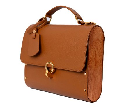 Bolsa em Couro Aquarela Caramelo | Westwing