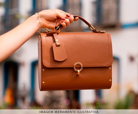 Bolsa em Couro Aquarela Caramelo | Westwing