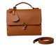Bolsa em Couro Aquarela Caramelo, beige | WestwingNow