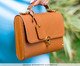 Bolsa em Couro Aquarela Caramelo, beige | WestwingNow