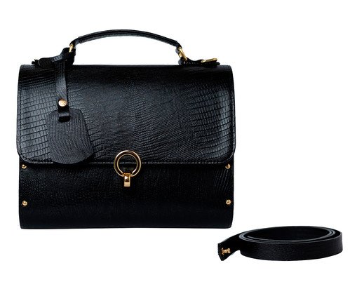 Bolsa em Couro Aquarela Preto, black | WestwingNow