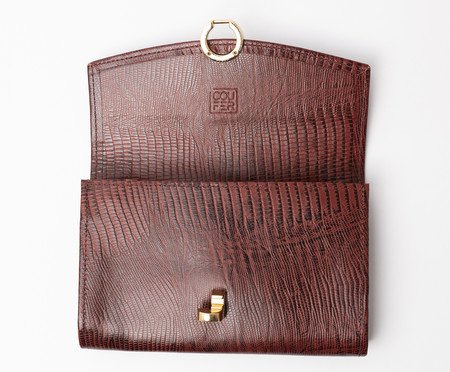 Bolsa Crossbody Quadrada de Couro Cherry | Westwing