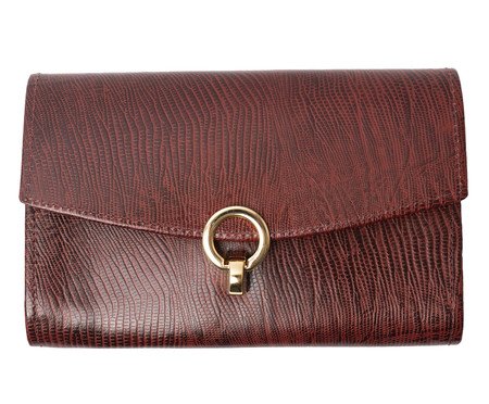 Bolsa Crossbody Quadrada de Couro Cherry | Westwing