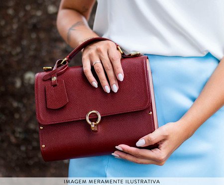 Bolsa em Couro Aquarela Cherry | Westwing