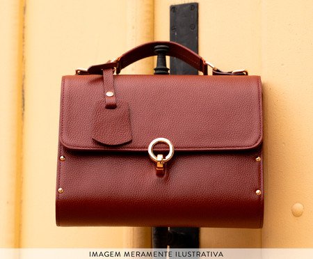 Bolsa em Couro Aquarela Cherry | Westwing