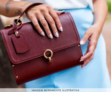 Bolsa em Couro Aquarela Cherry | Westwing