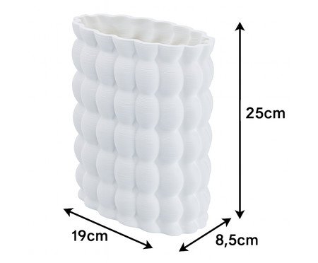 Vaso Cerâmico Solenne Off White | Westwing
