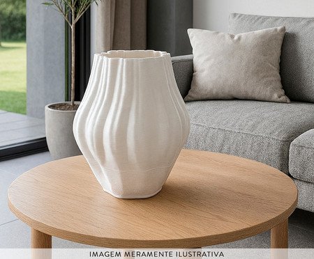 Vaso Cerâmico Clairon Off White | Westwing