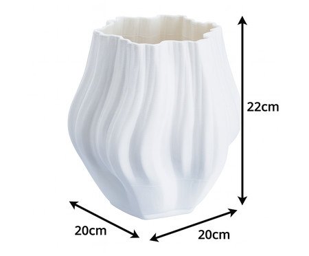 Vaso Cerâmico Clairon Off White | Westwing