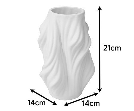 Vaso Cerâmico Orlisse Off White | Westwing