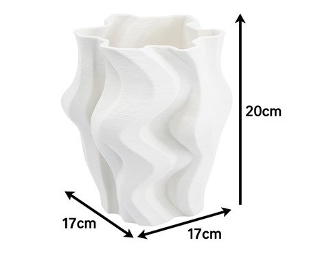 Vaso Cerâmico Savrille Off White | Westwing