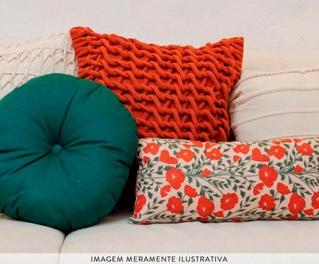Almofada Baguete Romantic Vermelha | Westwing