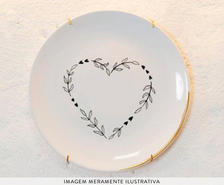 Prato Decorativo Coração Arabesco | Westwing