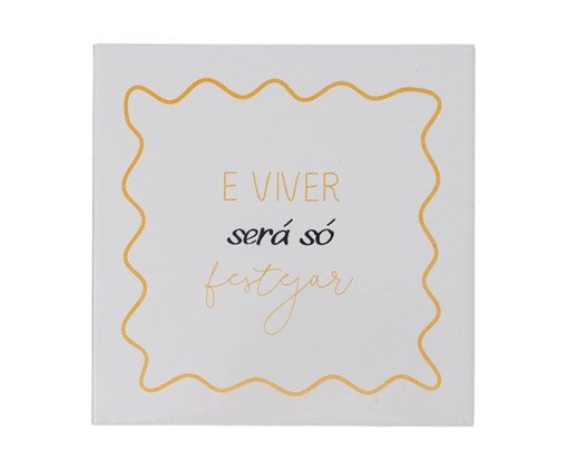Azulejo Decorativo Festejar, white | WestwingNow