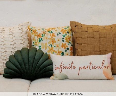Almofada Florya Amarela | Westwing