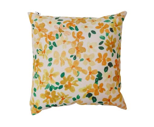 Almofada Florya Amarela, white | WestwingNow
