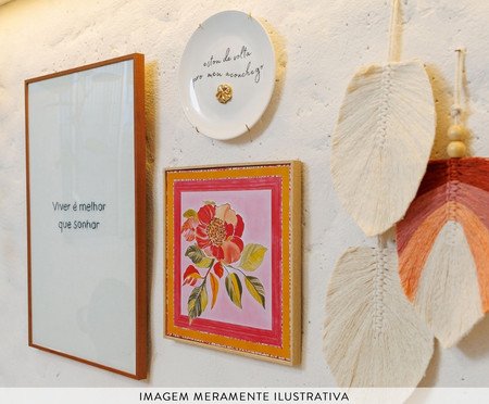Quadro Floral Rosa | Westwing