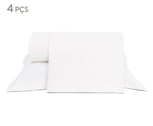 Jogo de Lençol Essentials 400 Fios Branco, white | WestwingNow
