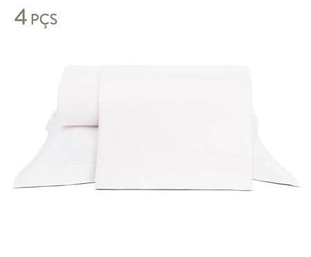 Jogo de Lençol Essentials 400 Fios Branco