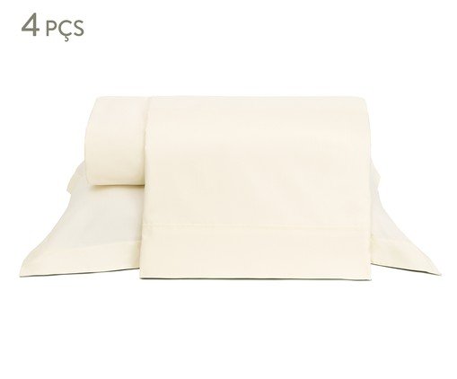 Jogo de Lençol Essentials 400 Fios Palha, beige | WestwingNow