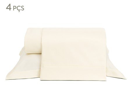 Jogo de Lençol Essentials 400 Fios Palha | Westwing