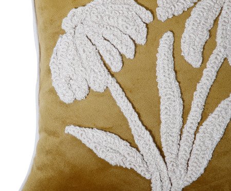 Capa de Almofada Bordada com Vivo Margarida Amarelo | Westwing