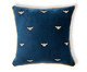 Capa de Almofada Bordada com Vivo Abelhas Azul Marinho, blue | WestwingNow