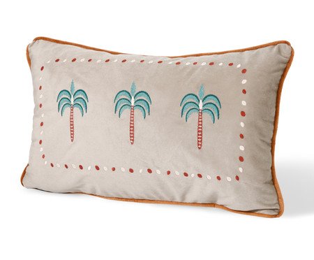 Capa de Almofada Bordada com Tassels Oasis Bege | Westwing