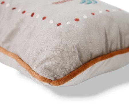 Capa de Almofada Bordada com Tassels Oasis Bege | Westwing