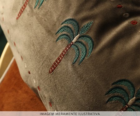 Capa de Almofada Bordada com Tassels Oasis Bege | Westwing