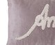 Capa de Almofada Bordada Amor Rosa Acizentado, pink | WestwingNow