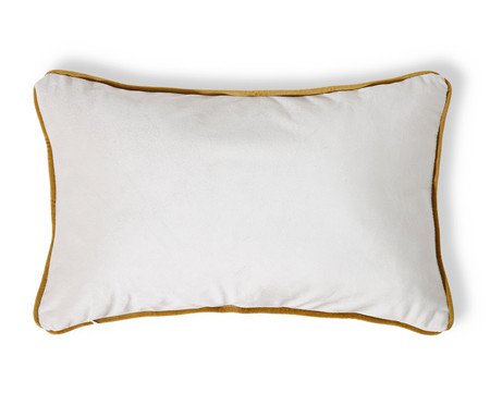 Capa de Almofada Bordada com Vivo Beatriz Off White | Westwing