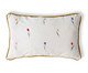 Capa de Almofada Bordada com Vivo Beatriz Off White, Off White | WestwingNow