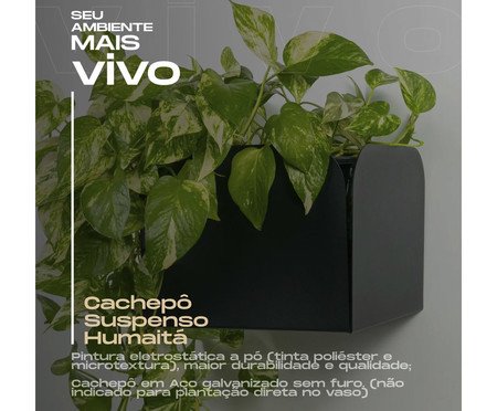 Cachepô Suspenso Humaitá Marrom | Westwing
