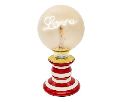 Luminária de Mesa em Led Fun 1 Vermelha - Bivolt, red | WestwingNow