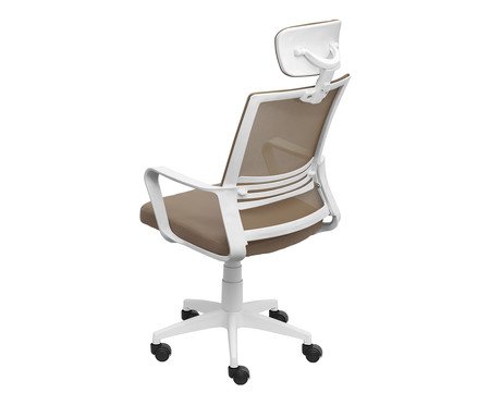 Cadeira Office Lyon Alta Bege - Bege | Westwing