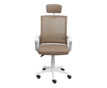 Cadeira Office Lyon Alta Bege - Bege | Westwing