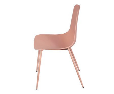 Cadeira Abi Sem Braço - Rosa | Westwing