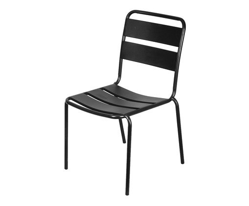 Cadeira Bora Sem Braço - Preta, black | WestwingNow