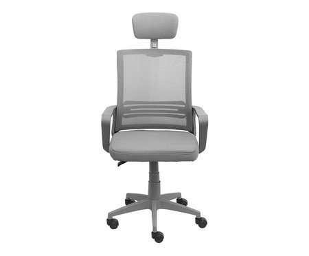 Cadeira Office Lyon Alta Cinza - Cinza | Westwing