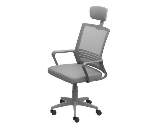 Cadeira Office Lyon Alta Cinza - Cinza, grey | WestwingNow