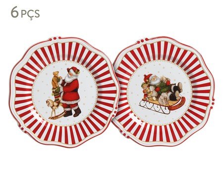Jogo de Pratos para Sobremesa Christmas Charm | Westwing